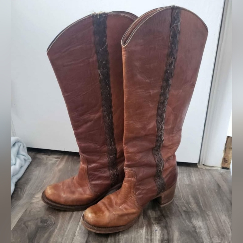 1970 Frye Braided Sabrina size 7B
